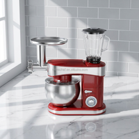 Mélangeur de pâte de cuisine multifonction 1200W 6L Robot culinaire Mélangeur de gâteau électrique Mélangeur de nourriture sur socle planétaire