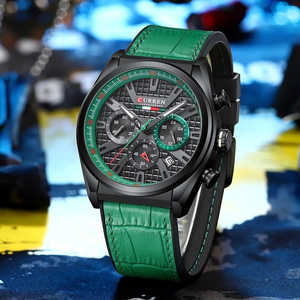<span class=keywords><strong>Orologio</strong></span> <span class=keywords><strong>da</strong></span> <span class=keywords><strong>Polso</strong></span> <span class=keywords><strong>da</strong></span> <span class=keywords><strong>Uomo</strong></span> di Lusso 8392 con Quadrante Ovale, Cronografo Impermeabile e Cinturino in Pelle - Regalo Perfetto Montre Homme - Product Image 3