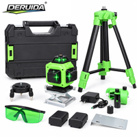 DERUIDA Vente directe d'usine, niveau laser professionnel à 16 lignes, niveau laser rotatif auto-nivelant, niveau laser multifonction