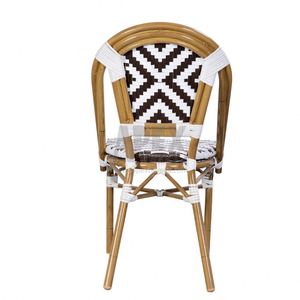 Chaise de bistrot française en rotin, mobilier d'extérieur et de jardin, en aluminium, bambou, vente en gros, - Product Image 2