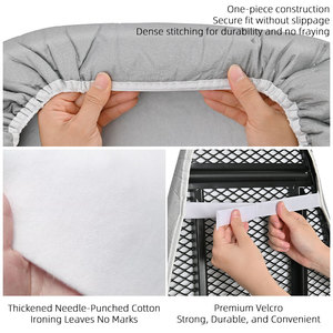 Installation facile <span class=keywords><strong>Housse</strong></span> et coussin <span class=keywords><strong>de</strong></span> planche <span class=keywords><strong>à</strong></span> <span class=keywords><strong>repasser</strong></span> Bordure élastique <span class=keywords><strong>Housse</strong></span> <span class=keywords><strong>de</strong></span> planche <span class=keywords><strong>à</strong></span> <span class=keywords><strong>repasser</strong></span> <span class=keywords><strong>de</strong></span> taille standard applicable pour l'expérience <span class=keywords><strong>de</strong></span> repassage - Product Image 5