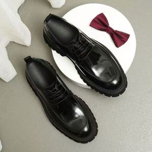 Chaussures Oxford à lacets pour hommes d'affaires, style élégant, confortables, de haute qualité, formelles, vente chaude 2023, cuir véritable de luxe - Product Image 3