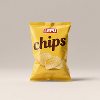 Emballage de chips de pommes de terre imprimé sur mesure en gros, sachets en plastique thermoscellables, pochettes en aluminium, snacks de chips de pommes de terre