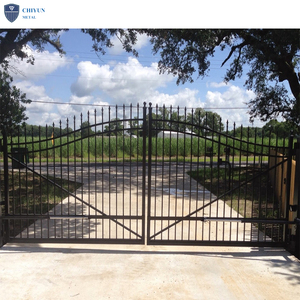 Clôture de guidage de jardin en métal aluminium <span class=keywords><strong>Nice</strong></span> Main Gate Design Remote Control Automatic Sliding Gate for House - Product Image 1