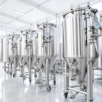 Fermenteur isobare en acier inoxydable Tonsen de 200L à 5000L, cuve de fermentation et de clarification 2HL-50HL pour brasserie