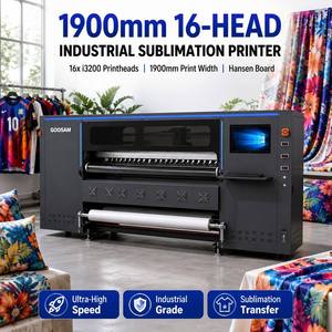 1.9m 16 Head Sublimation Printer High Speed Heat Transfer Roll to Roll T-Shirt Jersey Polyester Fabric <b>Printing</b> <b>Machine</b> - Product Image 1