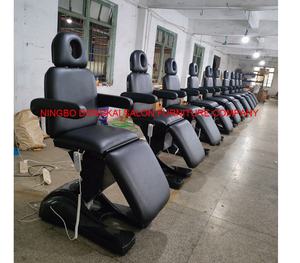 เตียงไฟฟ้าสามมอเตอร์นวดไฟฟ้าเก้าอี้เสริมสวยเฟอร์นิเจอร์ร้านเสริมสวยสีขาวสุดหรู - Product Image 6