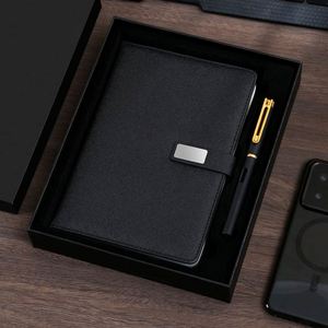 A5 Pu Leather Business Office Meeting Notebook Wholesale Hardcover Planner <b>Journal</b> Dairy - Product Image 4