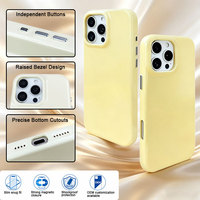 Étui de téléphone magnétique brillant de luxe en gelée pour iPhone 18 17 16 15 Pro Max, coque lisse et brillante pastel avec boutons métalliques, étui de protection