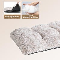 Nouveauté : Lit chaud en fausse fourrure pour chat et chien, en lin, moelleux, longues peluches, auto-chauffant, pour se détendre et dormir