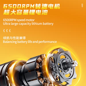 Kemei <b>Hair</b> <b>Clipper</b> Set USB Rechargeable Metal Body LCD Display 210 Min Runtime Electric Trimmer for Men - Product Image 4