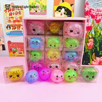Paquete de Juguetes Sensoriales de 5.5cm con Múltiples Artículos, Mini Bolas Blandas de Glitter Mixto, Bolas Blandas de Masa de Levantamiento Lento, Regalos Promocionales
