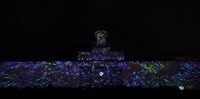 Projecteur laser 3D à projection holographique étanche à la poussière et à la fumée haute luminosité Équipement de film HD à zoom automatique