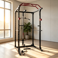 Rack de musculation multifonction réglable avec système de poulies haute/basse en acier inoxydable pour cibler la poitrine, les jambes, le dos, les mollets, les fessiers et les biceps