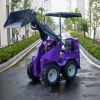 Chargeuse compacte sur chenilles 2281MM, godet 0,1m³, capacité de montée 25 degrés pour travaux en jardin, serre et verger