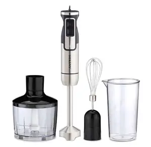 SOKANY 4 in1 Immersion Hand Stick Blender Mixer Includes Chopper and Smoothie Cup Stainless Steel Ice electric commercial
