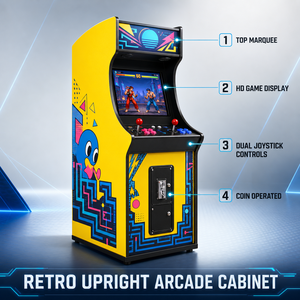 Macchina da Gioco Arcade Verticale Retrò di Lusso Stile Britannico 220V con 1 Anno di Garanzia, Lingua Inglese, per Sale Giochi e Parchi Divertimento - Product Image 3