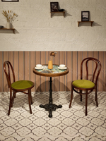 Table Moderne en Bois Massif Non Pliable et Chaise de Restaurant – Ensemble de Mobilier Commercial Modèle Guangdong 12