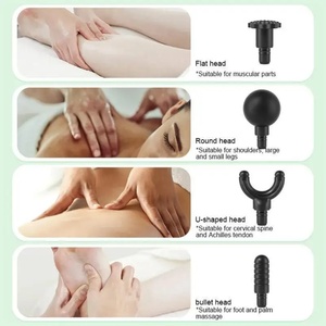Cordless Muscle <b>Massager</b> Gun with Silent Motor 4 Attachments Portable <b>Percussion</b> Therapy Gun for Gym Recovery - Product Image 3