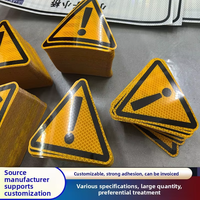 Film adhésif PVC triangulaire imprimable, réfléchissant prismatique, pour décoration DIY de camions/voitures, autocollant personnalisé anti-rayures