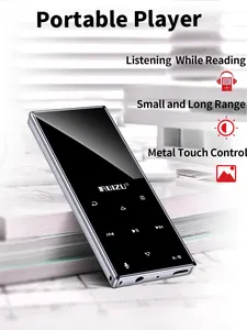 RUIZU D29 Reproductor de MP3 con Bluetooth Audio portátil 8GB/16GB Reproductor de música Altavoz incorporado Soporte Grabación FM E-Book Reloj Podómetro
