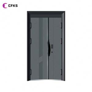 2022 Offre Spéciale Design moderne intérieur porte battante Chine gros contreplaqué hôtel porte <span class=keywords><strong>d</strong></span>'entrée blindée pour appartements manuel - Product Image 1