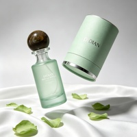 Flacon de parfum vide en verre transparent, cylindrique, à sertir, 30ml 50ml 100ml, avec emballage en boîte, faible MOQ, prix abordable