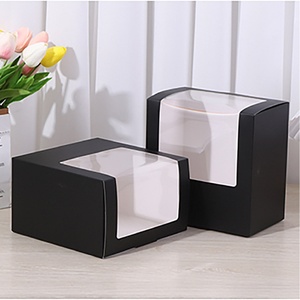 Cardboard <b>Gift</b> Box with Window <b>Gift</b> Box with Window <b>clear</b> for Hats and Caps White <b>Gift</b> <b>Boxes</b> with <b>Clear</b> Window - Product Image 4