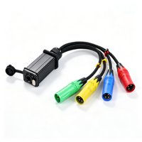 Boîtier audio multipaire 4 canaux XLR vers RJ45, prolongateur de signal audio mâle-femelle vers RJ45 pour performances en direct, DJ, scène, studio d'enregistrement