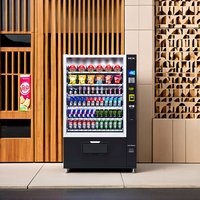 Distributeur automatique de boissons et de collations réfrigérées intelligent TCN avec paiement sans argent liquide pour les magasins de détail commerciaux