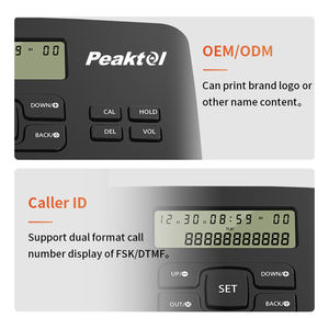 <span class=keywords><strong>Téléphone</strong></span> <span class=keywords><strong>Fixe</strong></span> Filaire de Bureau avec Identification de l'Appelant, Appel Mains Libres et Réglage du Volume, pour Maison et Bureau - Product Image 3