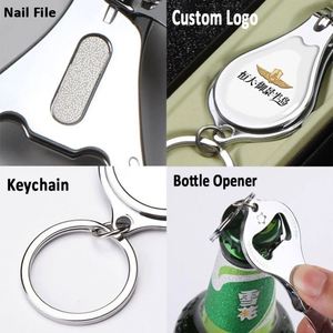 Nail Clippers <b>Keychain</b> Blank DIY Laser or Printing Epoxy Logo Cheap Price No Rust Nail Clipper Key Chain - Product Image 3
