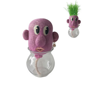 Muñeca <span class=keywords><strong>de</strong></span> cabeza <span class=keywords><strong>de</strong></span> hierba bonita <span class=keywords><strong>para</strong></span> niños, muñeco <span class=keywords><strong>de</strong></span> hierba <span class=keywords><strong>de</strong></span> centeno <span class=keywords><strong>de</strong></span> cabeza plana <span class=keywords><strong>de</strong></span> ojos grandes, escritorio <span class=keywords><strong>de</strong></span> oficina, planta verde, muñeco <span class=keywords><strong>de</strong></span> hierba <span class=keywords><strong>para</strong></span> niños - Product Image 2