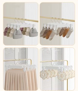 Organizador de ropa de plástico multifuncional Lavinia, ganchos de acero inoxidable ecológicos, para pantalones Clips, armario, <span class=keywords><strong>tienda</strong></span> de <span class=keywords><strong>cocina</strong></span> - Product Image 6