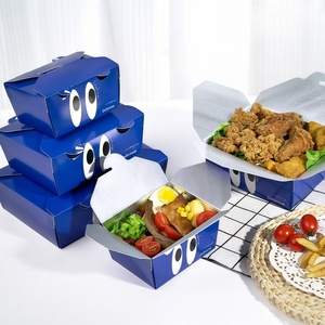 Caja de Papel Kraft Ecológica para <span class=keywords><strong>Tapas</strong></span>, Contenedor Desechable Pequeño para Aperitivos, Comida para Fiestas <span class=keywords><strong>y</strong></span> Catering - Product Image 6