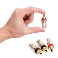 Becenbi – prise banane, borne de liaison en plaque d'or 4mm pour amplificateur connecteur de Terminal de haut-parleur