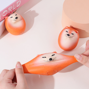 Creative Taba Dog <b>Egg</b> Shape Squeeze <b>Toy</b> Realistic TPR Figurine for Dog Lovers Home Office Decor and Fun Christmas Gift - Product Image 2