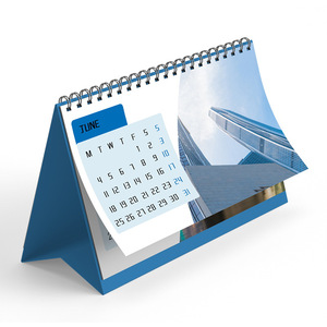 Calendario 2026 con Logotipo Personalizado, Ecológico, de Papel Artístico, Encuadernación Wire-o, Impresión UV/Digital, Calendario Promocional al por Mayor para Oficina - Product Image 2