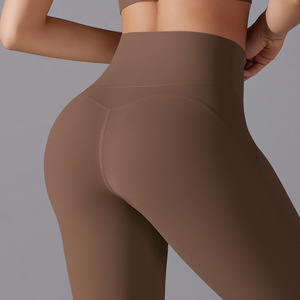 Leggings de yoga pour femmes, taille haute, dos en V, effet push-up pour la gym, le fitness et les entraînements professionnels - Product Image 4