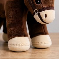 Jouets en peluche personnalisés en forme de cheval, animaux en peluche, poupées en peluche douces, logo OEM ODM, cadeaux personnalisés