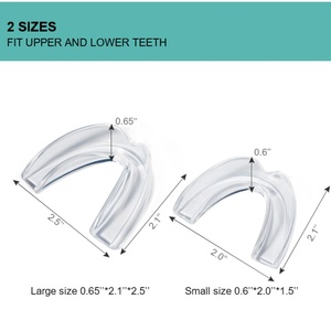 Protège-dents réutilisable sans BPA pour adultes, avec double protection dentaire transparente en EVA de qualité alimentaire pour usage domestique - Product Image 4