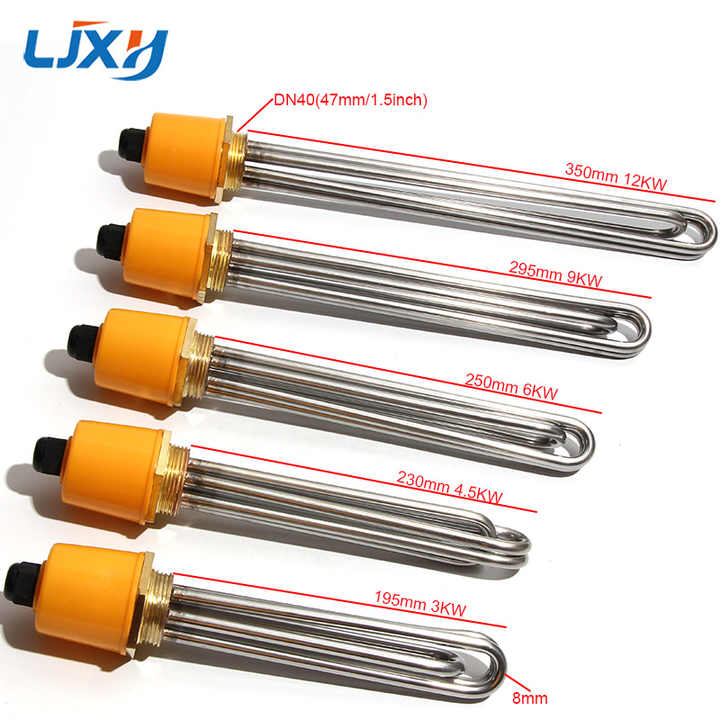 Wholesale LJXH DN40/1.5 Heating Element Immersion Heater Heating Element  für Water Tank 220V/380V 3KW/4.5KW/6KW/9KW/12KW From m.alibaba.com