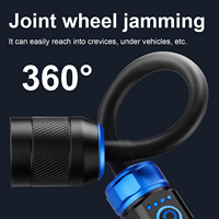 Lampe de travail LED magnétique rechargeable portable 360 °   Lampe de poche multifonctionnelle flexible