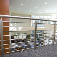 Système de garde-corps en câble JBD, garde-corps en verre pour balcon, garde-corps en verre pour escalier, prix des garde-corps en verre de Pologne
