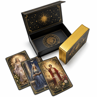 Cartes de Tarot Écologiques et Durables en Gros, Bords Dorés à la Feuille d'Or, Fabricant de Decks d'Oracle Personnalisés, Livret Guide, Boîte Rigide pour
