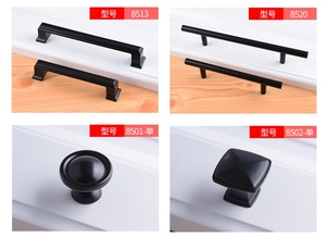 Pomo de aleación de zinc antiguo moderno estilo clásico Americano negro gran oferta manija tradicional para armario de cocina y cajón de armario - Product Image 5