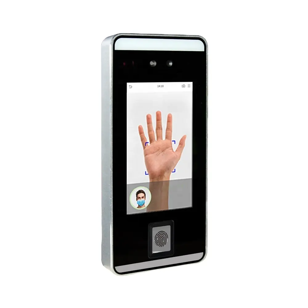 TCP/IP and wifi Visible light Biometric palm scanner & fingerprint reader & RFID card Dynamic face recognition system
