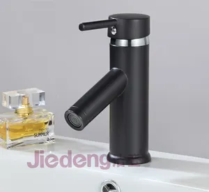 Directly factory supply brass tap vessel sink faucet bathroom mixer bath tap black