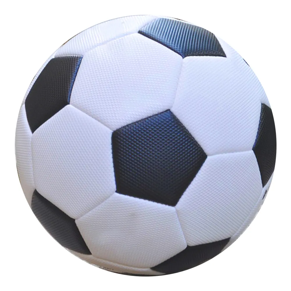 Atacado Clássico Preto E Branco Soft PVC Custom Soccer Balls Game Training Footballs