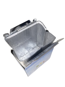 Bolsas enfriadoras con revestimiento de caja térmica de lámina de <span class=keywords><strong>plata</strong></span> con aislamiento térmico de estilo de diseño industrial en forma de hoja - Product Image 5